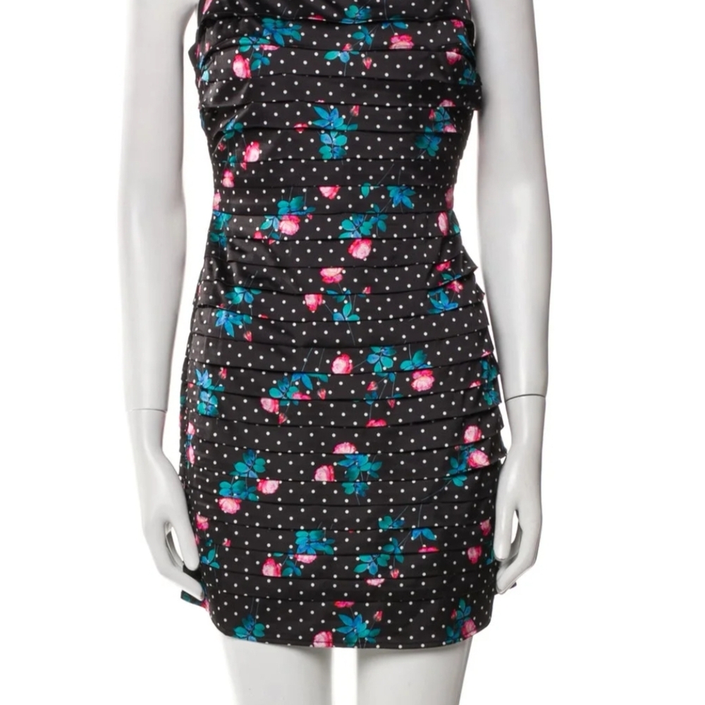 For Love And Lemons Pink and Blue Bodycon‎ Mini Dress